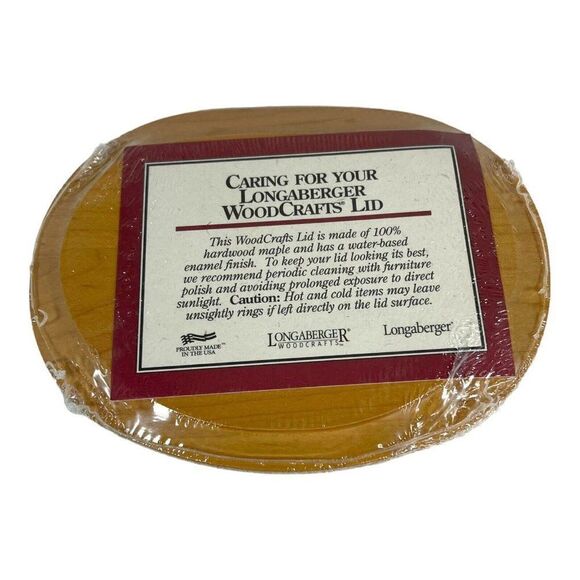 Longaberger 2002 Hostess Appreciation Lucky Charm Basket CLASSIC Wood Lid #59285 - Picture 4 of 6